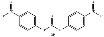 Bis(4-nitrophenyl) phosphate 구조식 이미지
