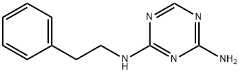 N-(2-페닐에틸)-1,3,5-트리아진-2,4-디아민 구조식 이미지
