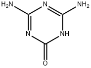4,6-다이아미노-1,3,5-트라이아진-2(1H)-온 구조식 이미지