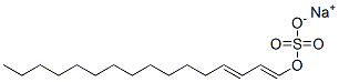 sodium hexadecadienyl sulphate Structure