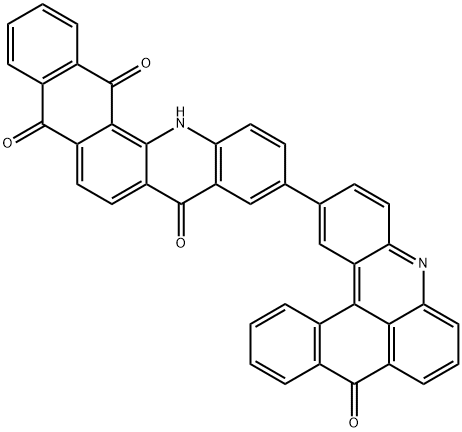 10-(9-Oxo-9H-naphth(3,2,1-kl)acridin-2-yl)naphth(2,3-c)acridine-5,8,14 (13H)-trione 구조식 이미지