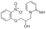 1(2H)-Pyridineethanol, 2-imino-alpha-((2-nitrophenoxy)methyl)- Structure