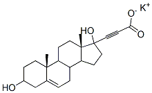 Androst-5-ene-3,17-diol-17-propiolic acid potassium salt 구조식 이미지