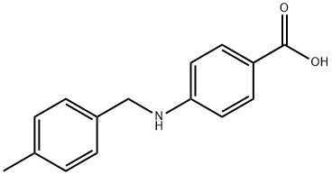 4-[(4-methylbenzyl)amino]benzoic acid 구조식 이미지