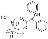 L-2-alpha-Tropinyl benzilate hydrochloride 구조식 이미지