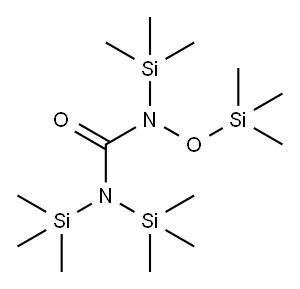 Urea, tris(trimethylsilyl)((trimethylsilyl)oxy)- 구조식 이미지