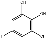 1,2-Benzenediol,  3-chloro-5-fluoro- 구조식 이미지