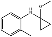 Benzenamine, N-(1-methoxycyclopropyl)-2-methyl- (9CI) Structure