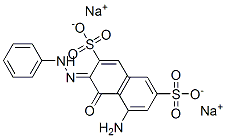 disodium (3Z)-5-amino-4-oxo-3-(phenylhydrazinylidene)naphthalene-2,7-disulfonate Structure