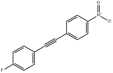 1-FLUORO-4-(2-(4-NITROPHENYL)ETHYLNYL)BENZENE Structure