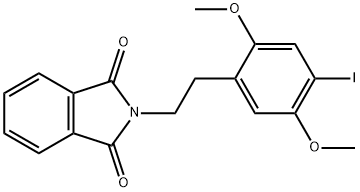 N-[2-(2,5-디메톡시-4-요오도페닐)에틸]프탈이미드 구조식 이미지