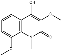 4-Hydroxy-3,8-dimethoxy-1-methylquinolin-2(1H)-one Structure