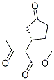 Cyclopentaneacetic acid, -alpha--acetyl-3-oxo-, methyl ester, (1S)- (9CI) 구조식 이미지