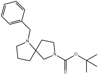 1-Benzyl-1,7-diaza-spiro[4.4]nonane-7-carboxylic acid tert-butyl ester 구조식 이미지