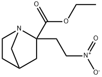ETHYL 2-(2-NITROETHYL)-1-AZABICYCLO[2.2.1]HEPTANE-2-CARBOXYLATE Structure