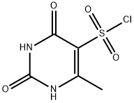 6-메틸-2,4-디옥소-1,2,3,4-테트라히드로피리미딘-5-술포닐염화물 구조식 이미지