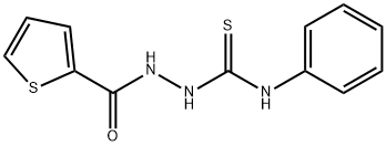 N-phenyl-2-(2-thienylcarbonyl)hydrazinecarbothioamide 구조식 이미지