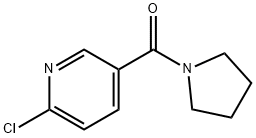2-CHLORO-5-(PYRROLIDIN-1-YLCARBONYL)PYRIDINE 구조식 이미지