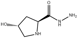 L-Proline, 4-hydroxy-, hydrazide, trans- (9CI) Structure
