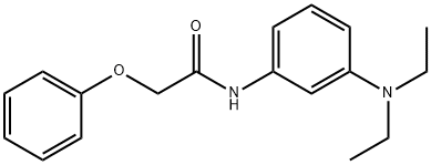 3-phenoxyacetamido-N,N-diethylaniline Structure