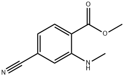 Benzoic acid, 4-cyano-2-(methylamino)-, methyl ester (9CI) 구조식 이미지