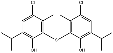 2,2'-thiobis[4-chloro-6-isopropyl-m-cresol]  Structure