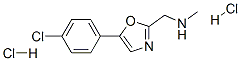1-[5-(4-chlorophenyl)-1,3-oxazol-2-yl]-N-methyl-methanamine dihydrochl oride 구조식 이미지