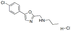 N-[[5-(4-chlorophenyl)-1,3-oxazol-2-yl]methyl]propan-1-amine hydrochlo ride Structure