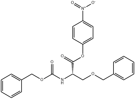 N-[(벤질옥시)카르보닐]-O-벤질-L-세린4-니트로페닐에스테르 구조식 이미지