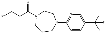 3-BROMO-1-(4-[5-(TRIFLUOROMETHYL)PYRIDIN-2-YL]-1,4-DIAZEPAN-1-YL)PROPAN-1-ONE Structure