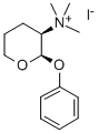 2H-Pyran-3-aminium, tetrahydro-2-phenoxy-N,N,N-trimethyl-, iodide, cis - Structure