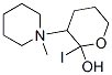 3-(1-methyl-3,4,5,6-tetrahydro-2H-pyridin-1-yl)oxan-2-ol iodide 구조식 이미지