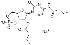 N4 2'-O-DIBUTYRYLCYTIDINE 3':5'-CYCLIC 구조식 이미지