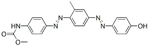 methyl [4-[[4-[(4-hydroxyphenyl)azo]-2-methylphenyl]azo]phenyl]-carbamate Structure