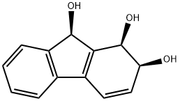 1H-Fluorene-1,2,9-triol, 2,9-dihydro-, (1R,2S,9R)- (9CI) 구조식 이미지