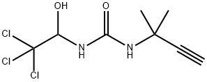 N-(1,1-DIMETHYLPROP-2-YNYL)-N'-(2,2,2-TRICHLORO-1-HYDROXYETHYL)UREA Structure