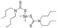 Bis[[(dibutylamino)thioxomethyl]thio]dimethylstannane Structure