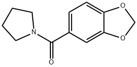PYRROLIDINE, 1-(1,3-BENZODIOXOL-5-YLCARBONYL)- 구조식 이미지