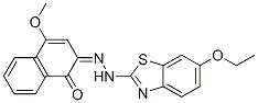 (2Z)-2-[(6-ethoxybenzothiazol-2-yl)hydrazinylidene]-4-methoxy-naphthal en-1-one Structure