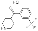 PIPERIDIN-4-YL-(3-TRIFLUOROMETHYL-PHENYL)-METHANONE HYDROCHLORIDE Structure
