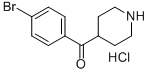 4-(4-BROMO-BENZOYL)-PIPERIDINE HYDROCHLORIDE 구조식 이미지