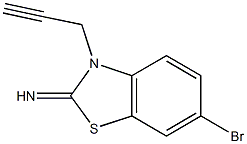 6-Bromo-3-(prop-2-yn-1-yl)benzo[d]thiazol-2(3H)-imine 구조식 이미지