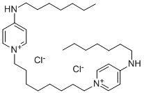 1,8-Bis(4-(heptylamino)-1-pyridinium)octane dichloride Structure