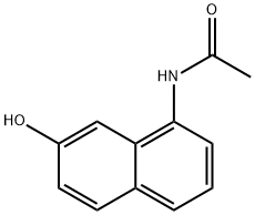 1-Acetamido-7-hydroxynaphthalene  구조식 이미지