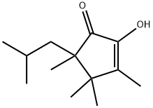 2-Cyclopenten-1-one, 2-hydroxy-3,4,4,5-tetramethyl-5-(2-methylpropyl)- (9CI) Structure