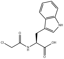 CHLOROACETYL-L-TRYPTOPHAN Structure