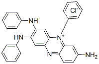 7-amino-5-phenyl-2,3-bis(phenylamino)phenazinium chloride 구조식 이미지