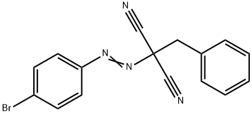 Malononitrile, benzyl 4-bromophenyldiazenyl- 구조식 이미지