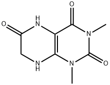2,4,6(3H)-Pteridinetrione,  1,5,7,8-tetrahydro-1,3-dimethyl- 구조식 이미지