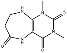 1H-Pyrimido[4,5-b][1,4]diazepine-2,4,6(3H)-trione,  5,7,8,9-tetrahydro-1,3-dimethyl- Structure